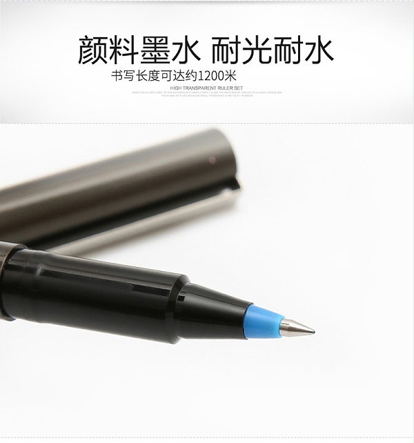 详情页9三菱 UB-155 黑色直液式走珠笔 0.5mm学生考试用笔耐水办公签字笔 10支装