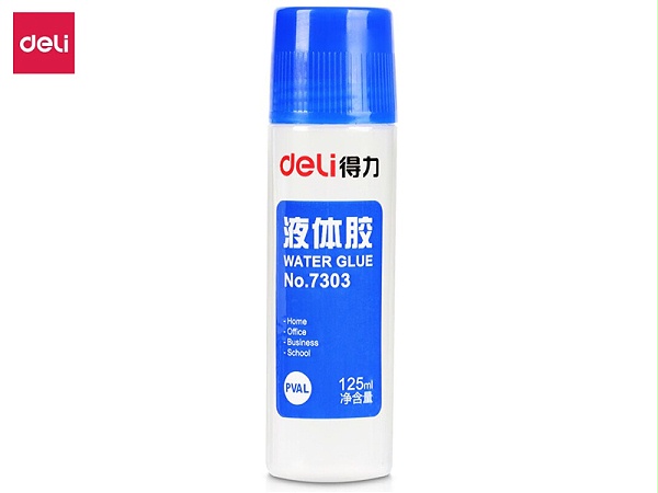 得力 液体胶水7303 PVAL 125ml 40*40*143mm