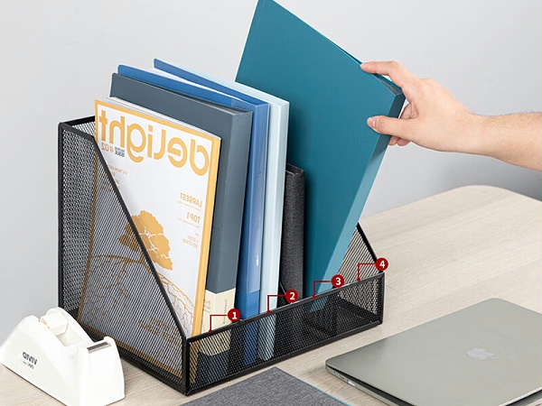 得力 文件框 78986 四联 金属材质 310*258*255mm