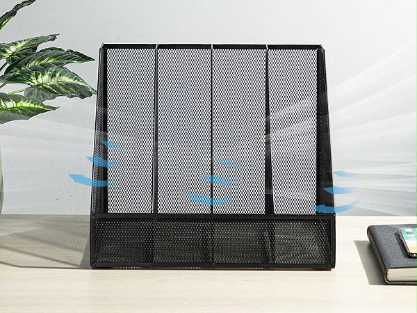 得力 文件框 78986 四联 金属材质 310*258*255mm