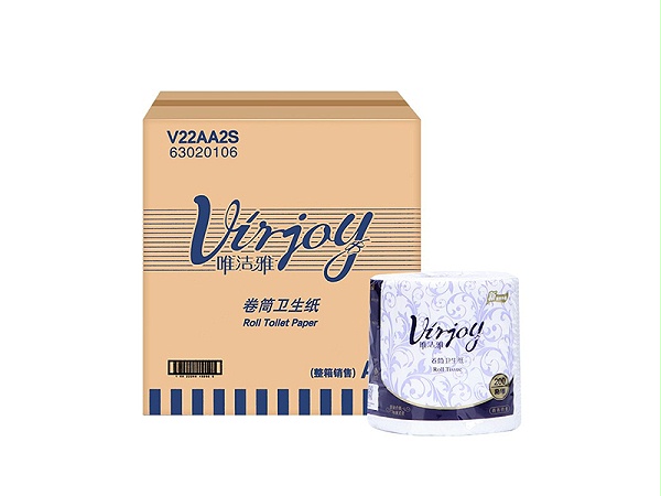 唯洁雅V22AA2S小卷筒纸200段 10卷/提