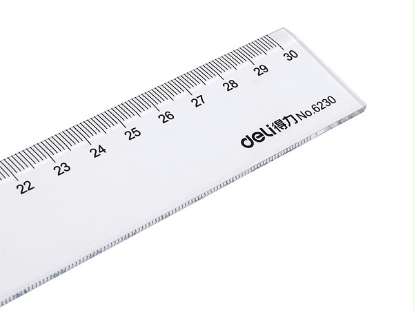 得力6230塑料直尺30cm