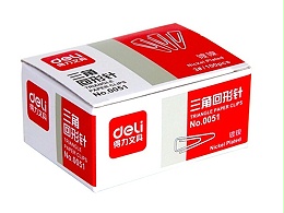 0051得力三角回形针