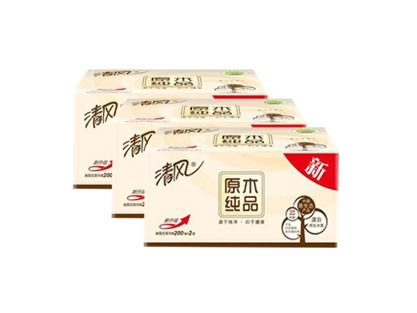 200抽清风原木纯品软抽BR38SC1/SC2