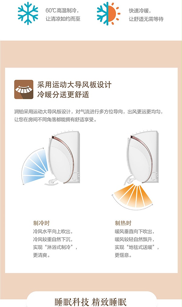 详情4格力（GREE）大1匹 润铂 变频冷暖 一级能效 壁挂式空调KFR-26GW/(26553)FNhAb-A1