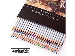 得力 48色水溶性彩色铅笔 水溶性彩铅套装 6520