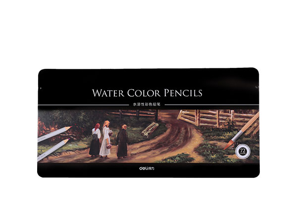 得力 72色水溶性彩色铅笔 水溶性彩铅套装 6524