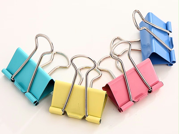 得力8554ES彩色长尾夹