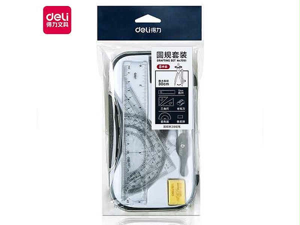 得力72151圆规套装(银)