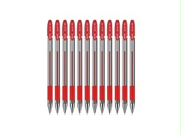 得力S55中性笔0.5MM（红色）