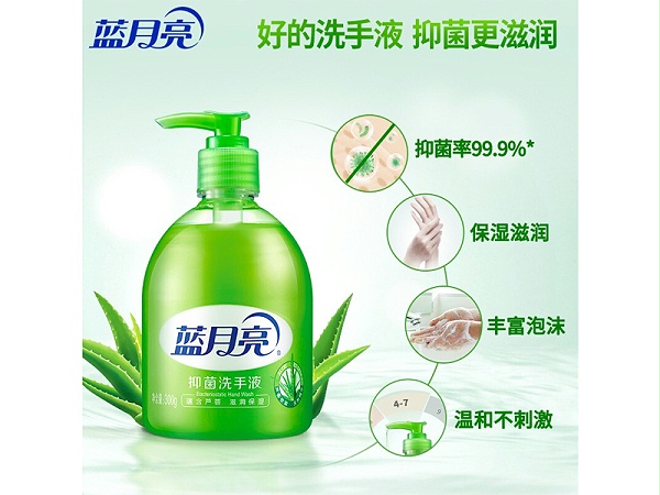 蓝月亮 清洁抑菌 滋润保湿洗手液（芦荟）500g/瓶