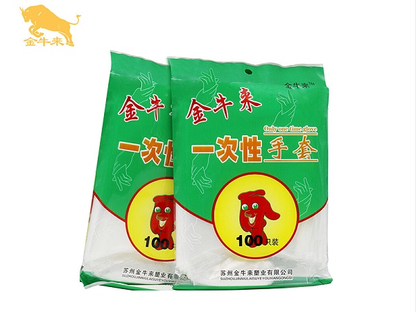 金牛来一次性PE手套  100只袋