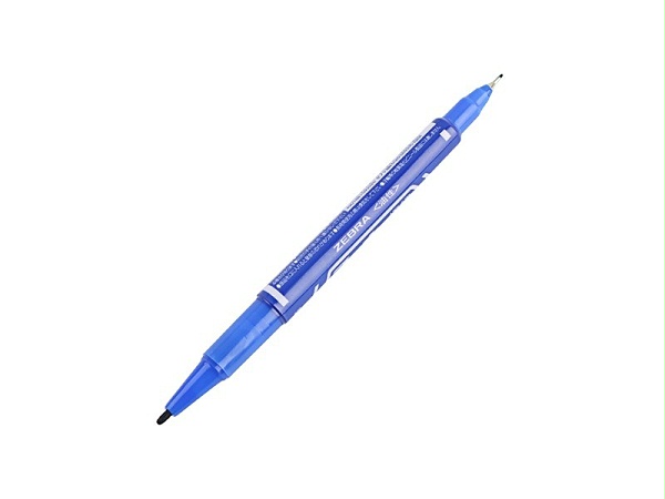 MO－120斑马小双头油性笔 蓝色
