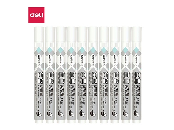 得力S557白色记号笔(白)