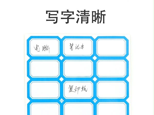 206-1自粘性标签 蓝框