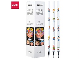 得力(deli) DL-A796 几米0.35mm中性笔笔芯全针管签字笔替芯 20支盒