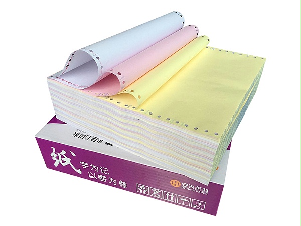 紫大地电打纸 241-4-1000压线3等分彩色   四联三等分