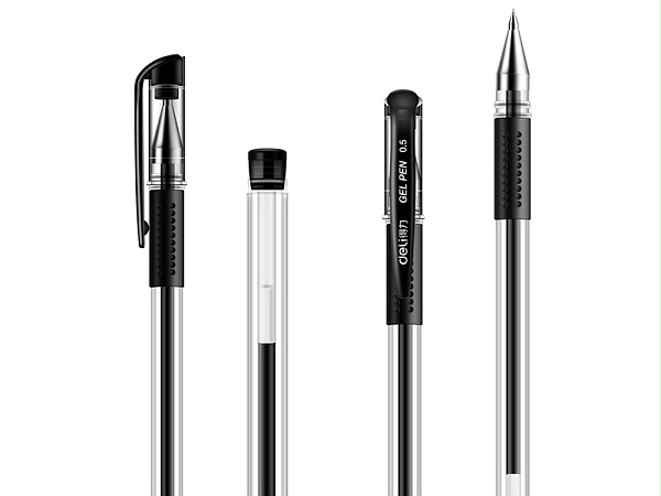 得力6600ES 中性笔0.5mm 黑色