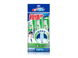 佳洁士 弹性护龈牙刷三支装