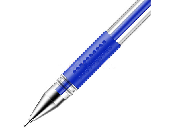 得力 6601 盒装0.5mm经济实用型中性笔 签字笔12支/盒 蓝色