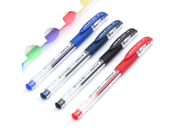 三菱UM-151财务用笔0.38M学生用中性签字笔蓝色(替芯URM-1)红色10支装