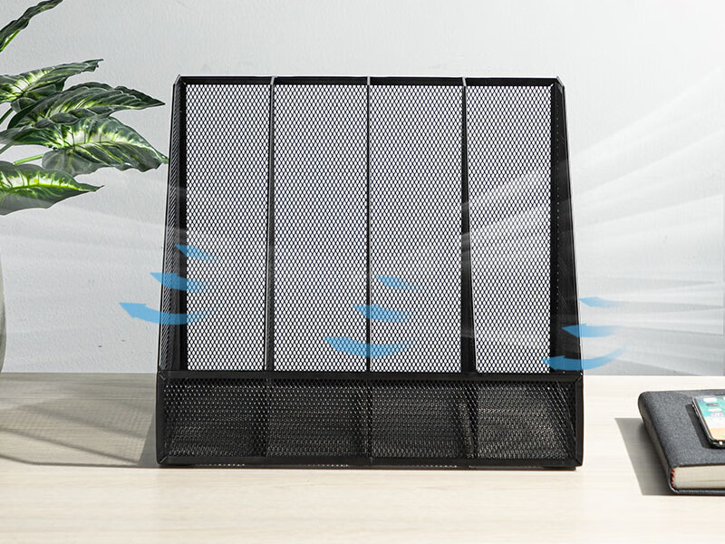 得力 文件框 78986 四联 金属材质 310*258*255mm