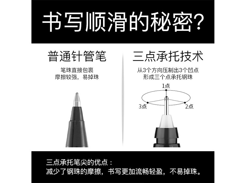 百乐 V5威宝墨胆型走珠笔特惠装 P-BXCV5B-BLLH20C5B-P3  2支笔+1支BLLH20C5B 黑色