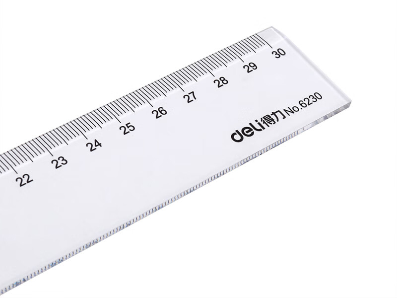得力6230塑料直尺30cm