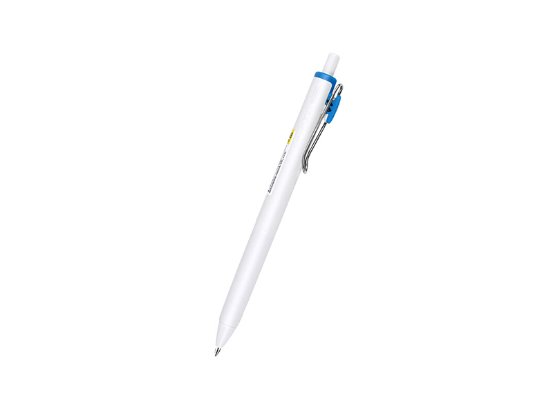 三菱 中性笔 UMN-S-05 0.5mm 白杆蓝夹 蓝色