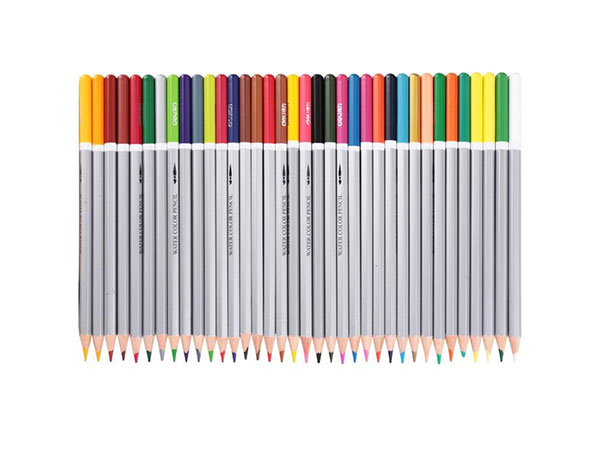 得力 36色水溶性彩色铅笔 水溶性彩铅套装 6519