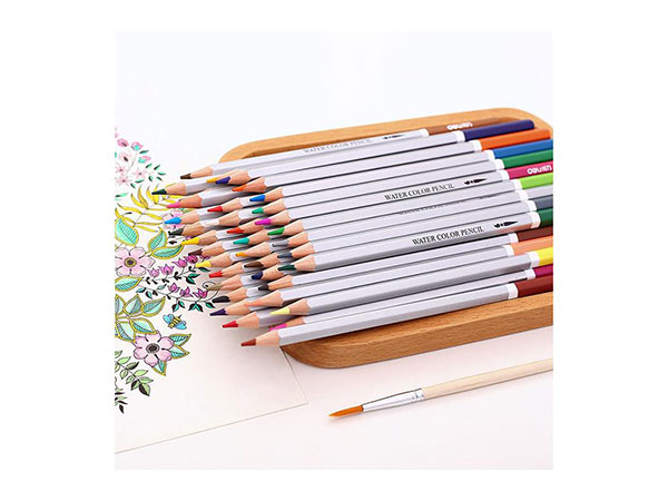 得力 24色水溶性彩色铅笔 水溶性彩铅套装 6521