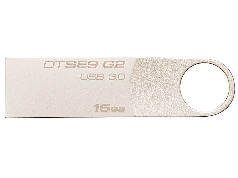 金士顿（Kingston）16GB USB3.0 U盘 DTSE9G2 银色 金属外壳 高速读写