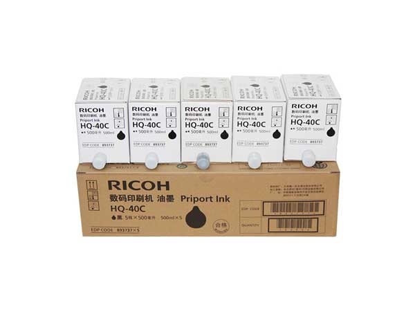 理光（Ricoh） HQ-40C 黑色油墨 5支/盒