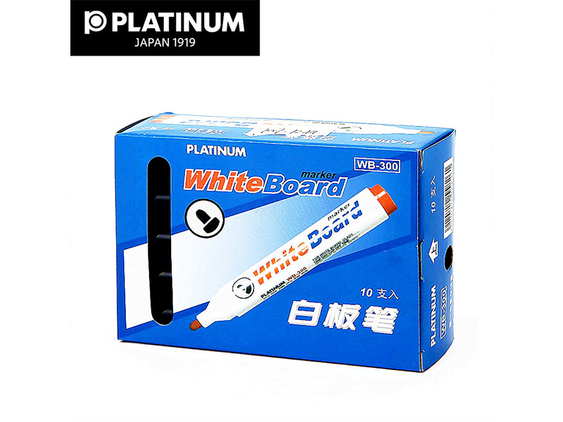 白金（PLATINUM） 可擦白板笔 WB-300 2.0mm黑色