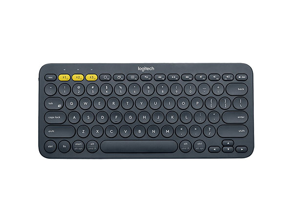 罗技（Logitech）K380多设备蓝牙键盘 平板IPAD键盘 时尚便携  深灰色