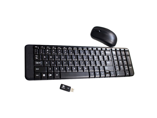 罗技（Logitech）MK220 无线键鼠套装 无线鼠标无线键盘套装  黑色