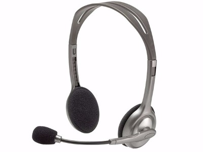 罗技（Logitech） H110 多功能头戴式立体声耳机耳麦 H110