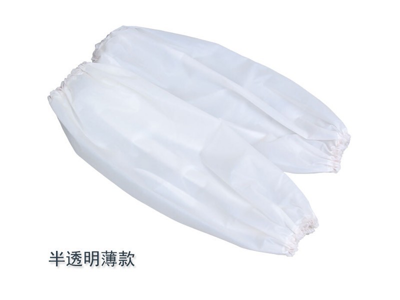 PVC防水袖套白色半透明