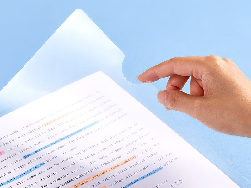 齐心（COMIX） E310-1  二页文件套   100个/包