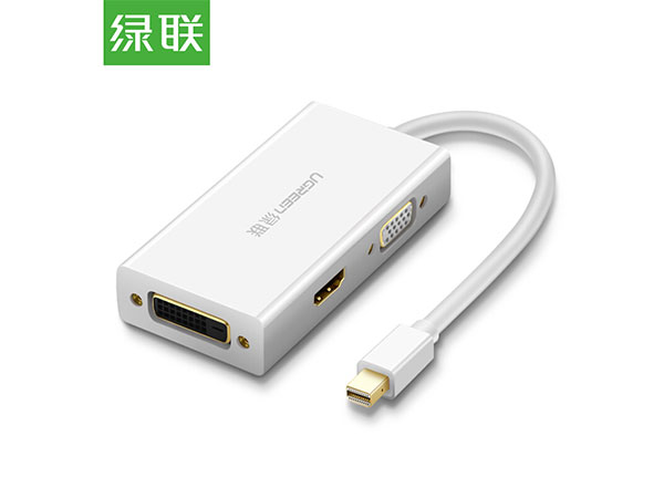 绿联20417 Mini DP转HDMI/VGA/DVI三接口