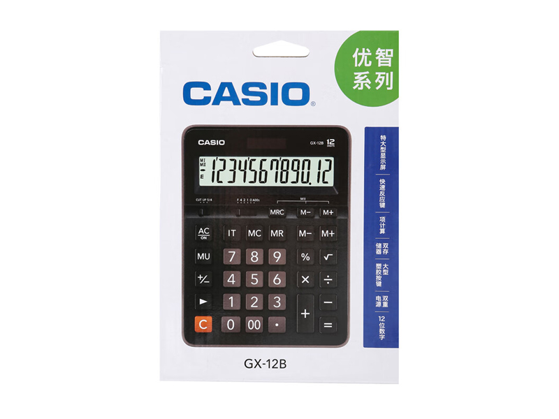 卡西欧 GX-12B 计算器 12位超大型