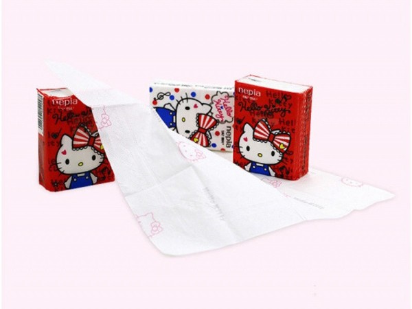 妮飘 Hello Kitty印花 迷你手帕纸 3层 10包/条