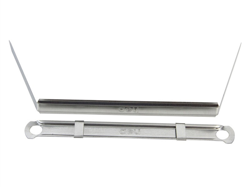 得力 五金装订夹5549 80mm 金属 50个/盒