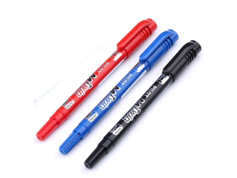 百乐(PILOT) SCA-TM 万用笔 油性双头 粗头2.0mm 细头1.0mm 黑色 12支/盒