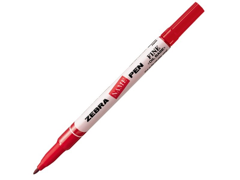 斑马NAME PEN油性小单头记号笔MO-12A1-SNZ（红色）