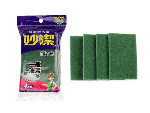 妙洁0073 厨房清洁百洁布 4片装