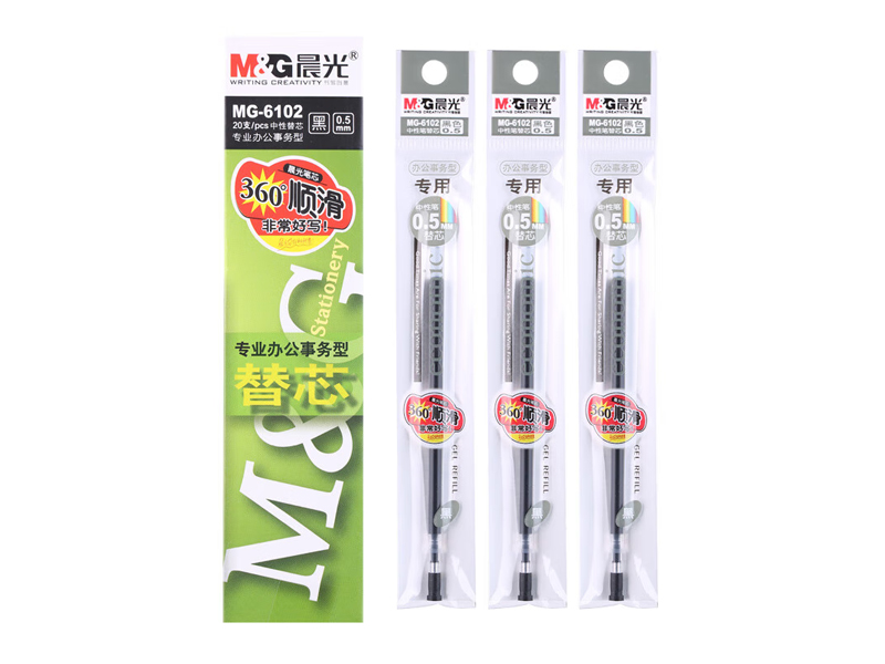 MG－6102 晨光中性笔芯 黑色 082543