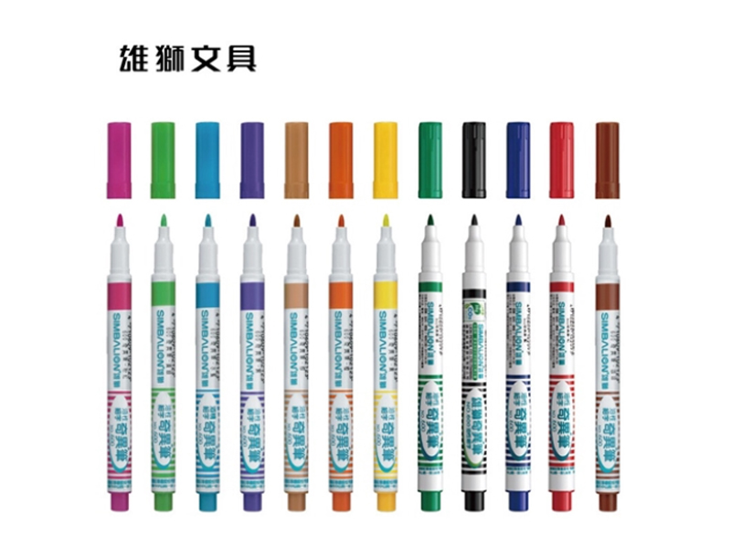 雄狮细字油性记号笔 600 蓝色