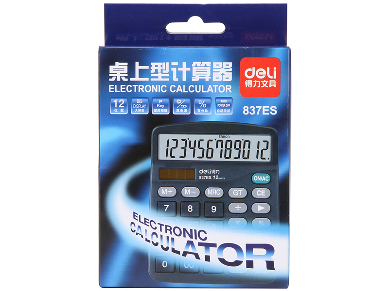 得力837es计算器